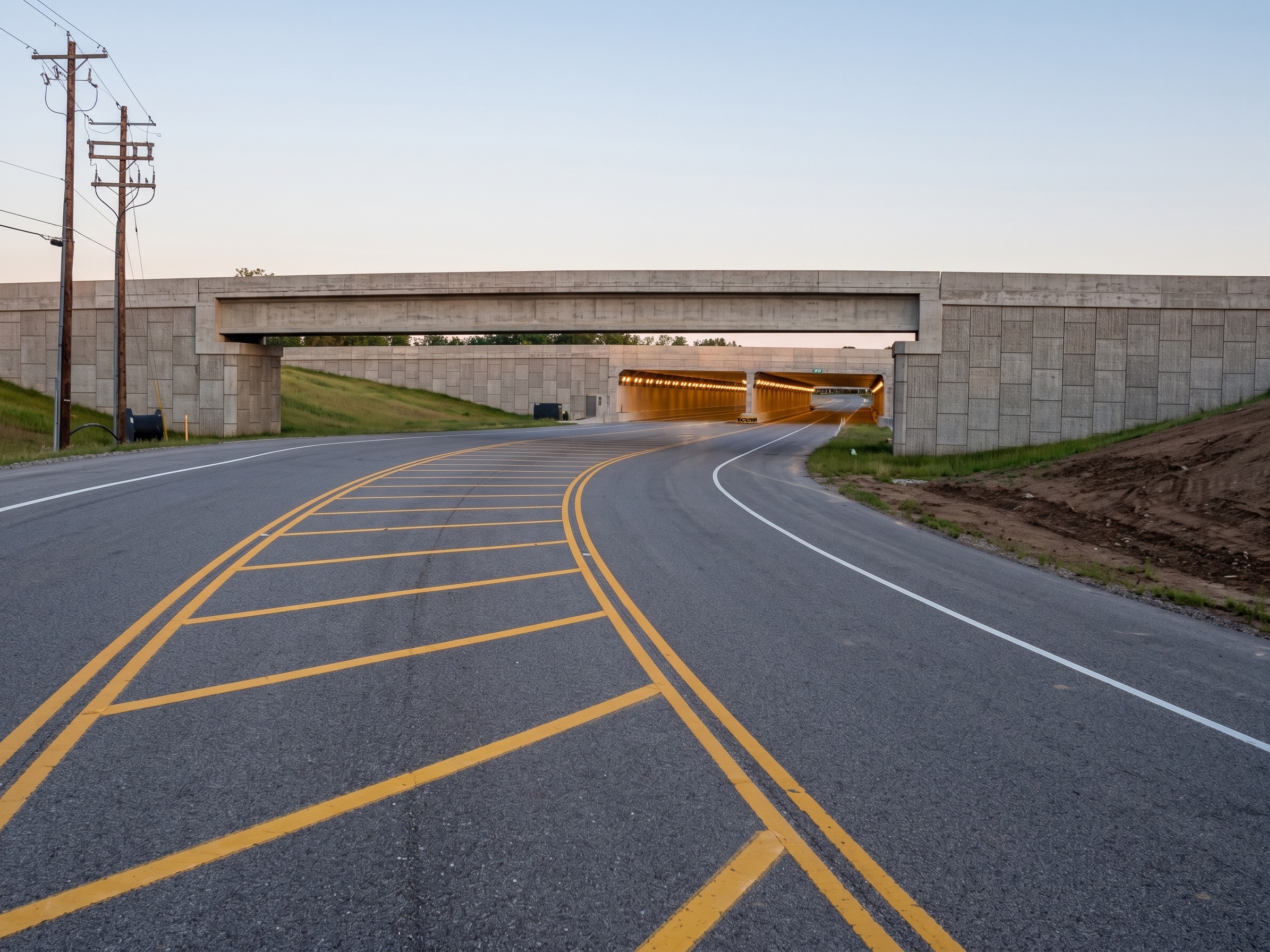 Greater Cincinnati/Northern Kentucky — International Airport (CVG) — Relocation of SR 20 around the facility — E.S. Wagner project photo