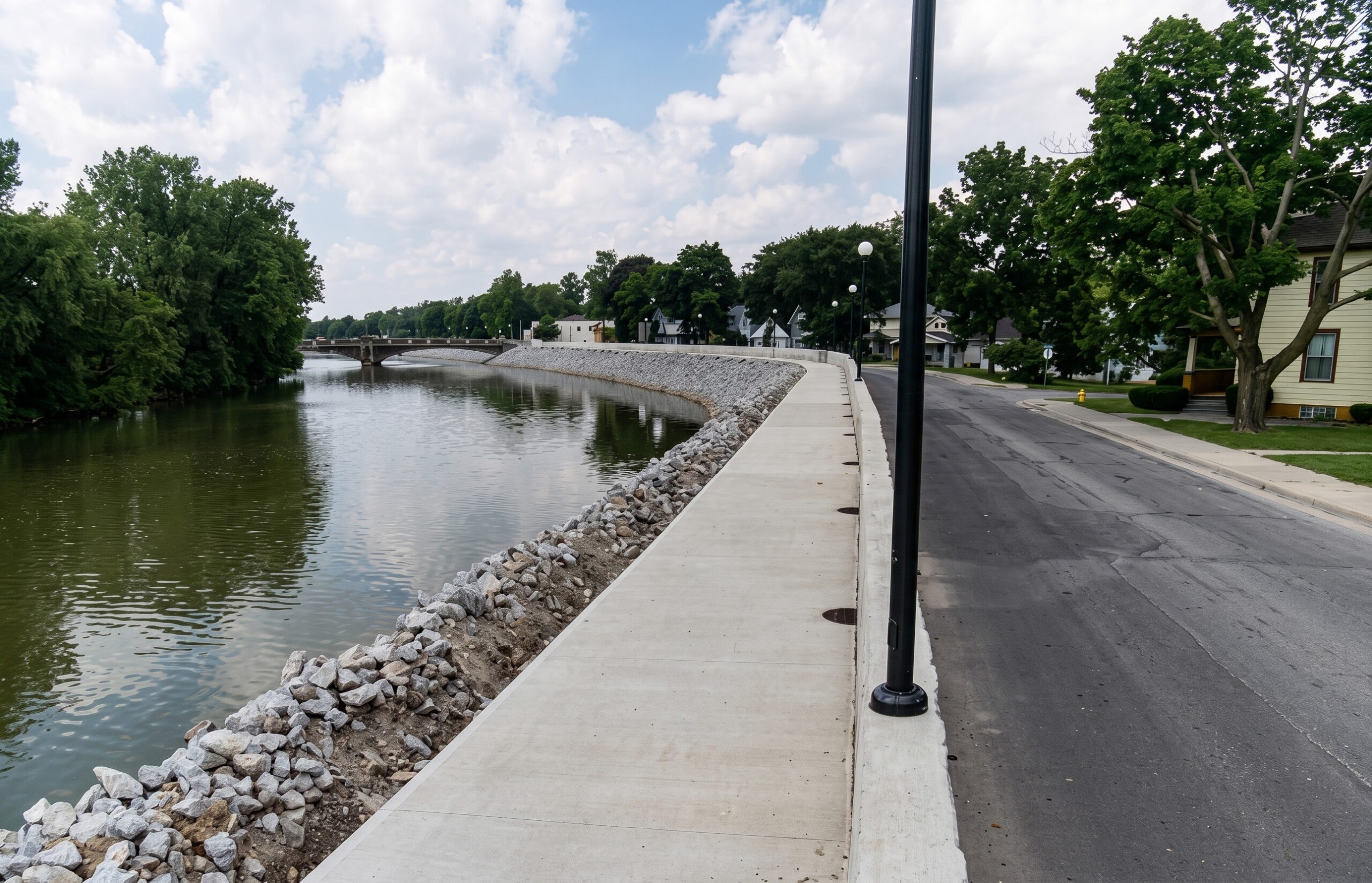 St. Joseph River Flood Control — E.S. Wagner project photo