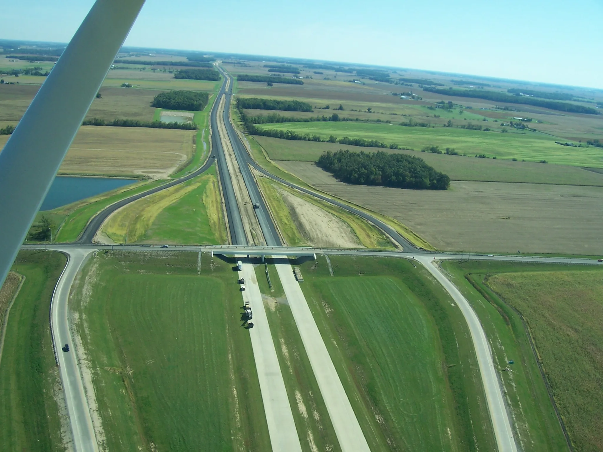 US-30 Roadway and Bridge Construction — E.S. Wagner project photo