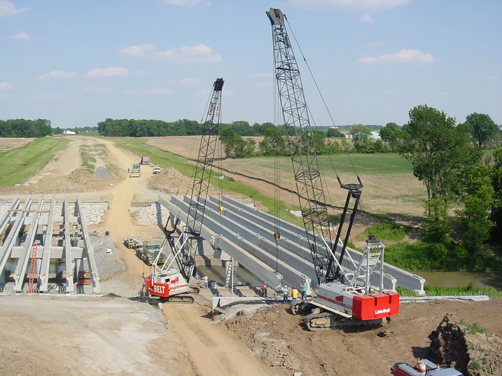 US-30 Roadway and Bridge Construction — E.S. Wagner project photo